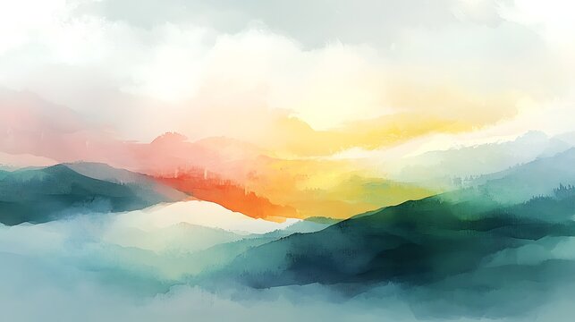 Soft, flowing pastel hues mix and meld together in a dynamic burst of color, creating a harmonious and serene abstract splash that evokes a sense of calm and tranquility.