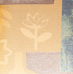 Graphs of textiles from the 90s, woven cotton fabric patterns.