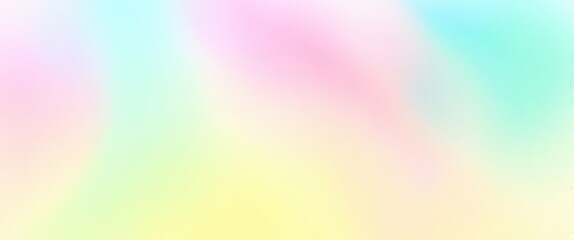 Obraz premium Pastel gradient background, soft watercolor texture, dreamy atmosphere, ethereal hues, mint green to yellow to pink, delicate color transition, gentle ombre effect, abstract sky-like palette, soothing