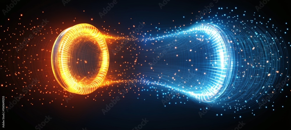 Canvas Prints time space dilation. science galaxy astronomy. generative ai technology.