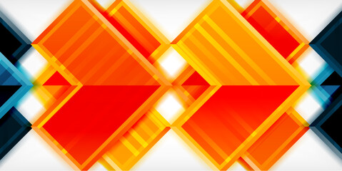 Arrow symbols created with 3d effects and line texture geometric abstract background
