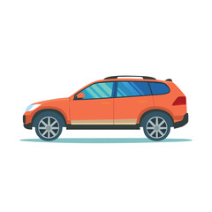 Obraz premium Ilustrasi datar mobil