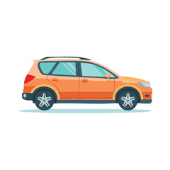 Obraz premium Ilustrasi datar mobil