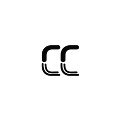 CC monogram logo design letter text name symbol monochrome logotype alphabet character simple logo