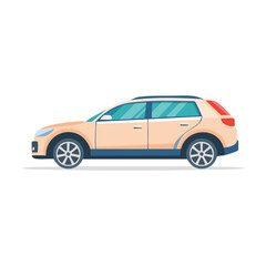 Obraz premium Ilustrasi datar mobil
