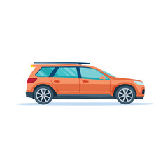 Obraz premium Ilustrasi datar mobil