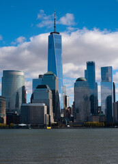 Obraz premium Panorama view of New York city skyline in Midtown Manhattan.