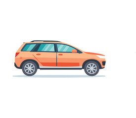Obraz premium Ilustrasi datar mobil