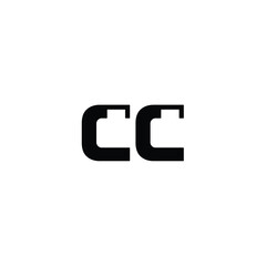 CC monogram logo design letter text name symbol monochrome logotype alphabet character simple logo