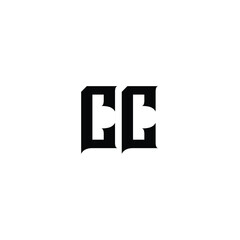 CC monogram logo design letter text name symbol monochrome logotype alphabet character simple logo