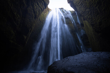 Waterfall at Thingvellir, national park of Iceland