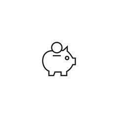 Modern currency and money single icon, vector illustration.