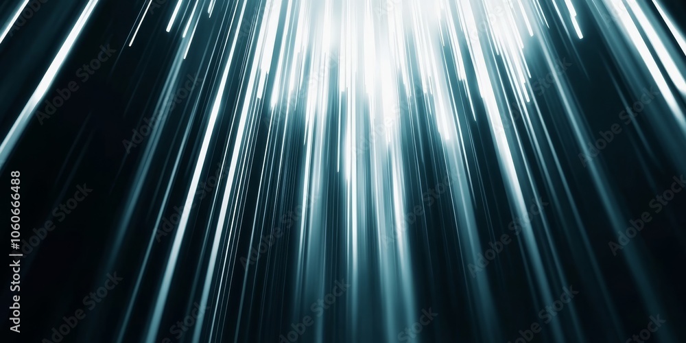 Poster this captivating abstract image showcases a mesmerizing interplay of light rays against a dark, text