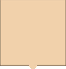 Cartoon pizza box packaging illustration.        