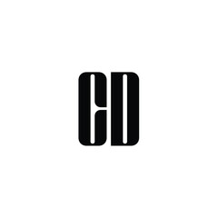 CD monogram logo design letter text name symbol monochrome logotype alphabet character simple logo