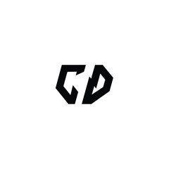 CD monogram logo design letter text name symbol monochrome logotype alphabet character simple logo
