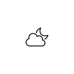 Weather icon, Meteorology icon, Outline icons set isolated on white background flat vector illustration
