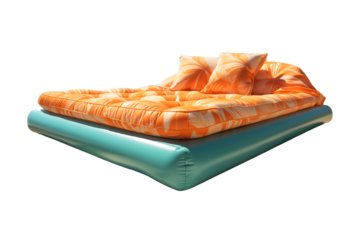 Beach Mattress on transparent background.