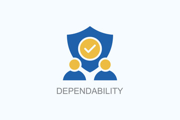 Dependability Vector  Or Logo Sign Symbol Illustration