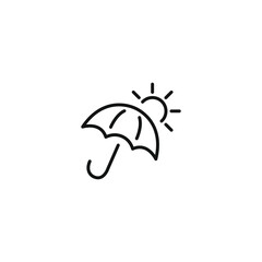 Weather icon, Meteorology icon, Outline icons set isolated on white background flat vector illustration
