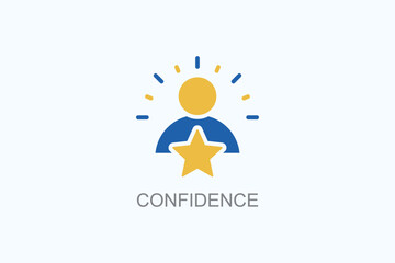 Confidence Vector  Or Logo Sign Symbol Illustration