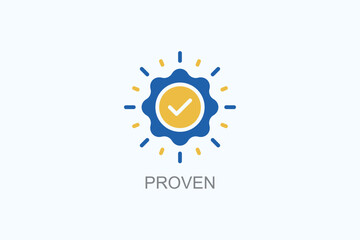 Proven Vector  Or Logo Sign Symbol Illustration