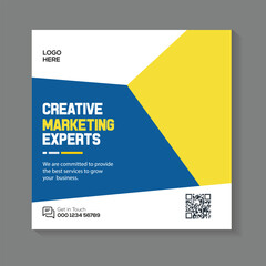 Digital marketing agency and corporate social media post or instagram banner template