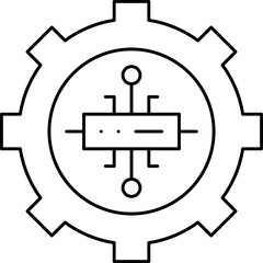 Server Settings single vector icon 