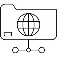 World data single vector icon 