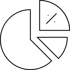 Analytics cart single vector icon 