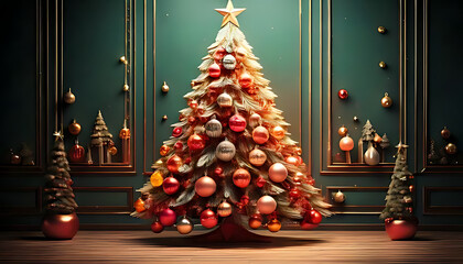 festive christmas tree decoration adds unique touch holiday decor arrangements indoors