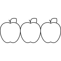 Apples single vector icon