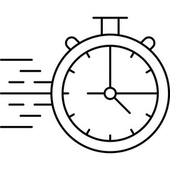 Stopwatch single vector icon