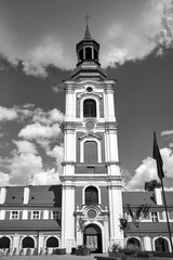 baroque buildings with belfry of a former monastery in Poznan