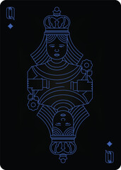 playing cards with modern elegant design