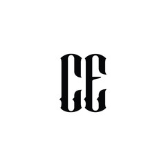 CE monogram logo design letter text name symbol monochrome logotype alphabet character simple logo
