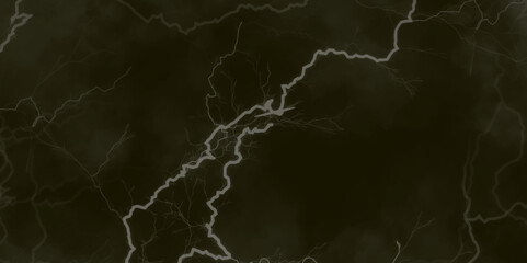 Lightning bolt. thunder lighting on black sky. 3d illustration, lightning, storm, thunder set. Frame of lightnings on black background 8k. black marble background.