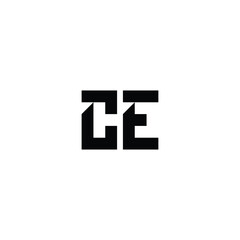 CE monogram logo design letter text name symbol monochrome logotype alphabet character simple logo
