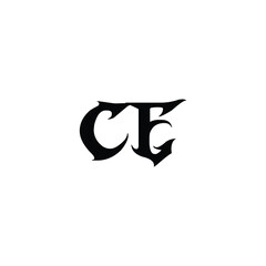 CE monogram logo design letter text name symbol monochrome logotype alphabet character simple logo