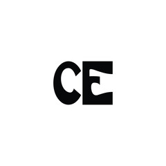 CE monogram logo design letter text name symbol monochrome logotype alphabet character simple logo