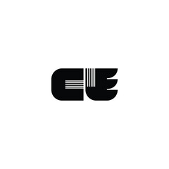 CE monogram logo design letter text name symbol monochrome logotype alphabet character simple logo