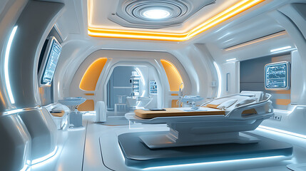 Fototapeta premium future medical lab
