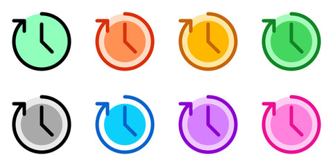 Editable vector nonstop time service hours icon. Part of a big icon set family. Perfect for web and app interfaces, presentations, infographics, etc