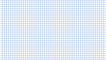 White checkered paper texture background. White blank notebook sheet with grid, note page mock up, educational template