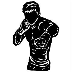 mixed martial art logo icon
