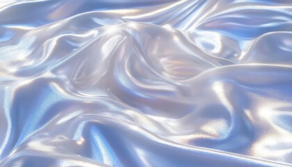 Obraz premium Iridescent silver holographic foil inspired by vaporwave aesthetics