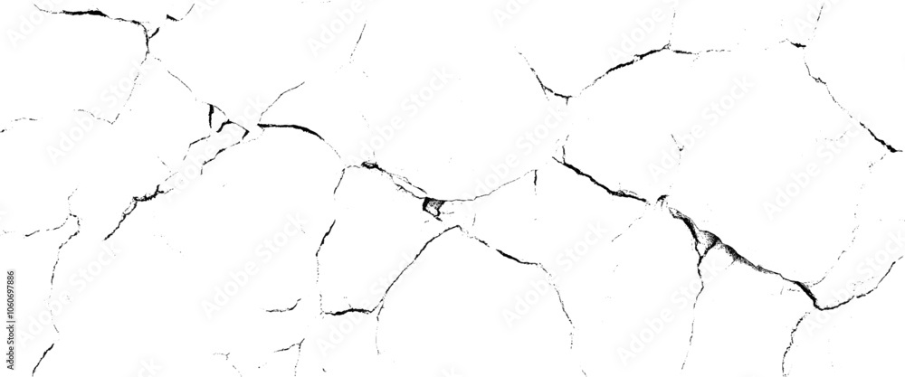 Poster vector grunge style cracked texture with cracked pattern for abstract background.