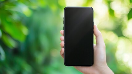 Modern Business Meeting with Smartphone in Hand - Professional Technology Integration in a Collaborative Office Environment