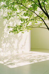 Obraz premium corporate architecture detail, garden integration