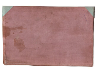 Vintage background of old book torn paper texture with spots